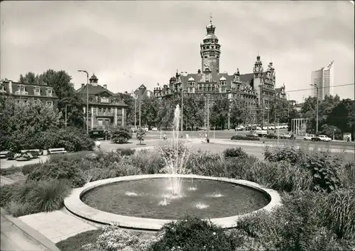 Ansichtskarte Leipzig Neues Rathaus City Hall, DDR Postkarte 1978/1976