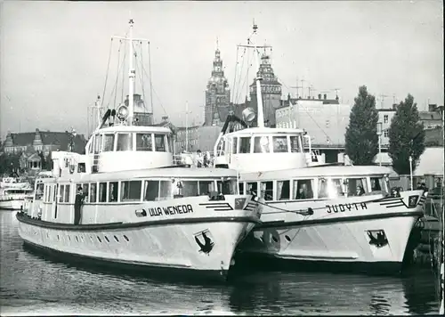 Ansichtskarte  Ships Schiffsfoto M/S ULLA WENEDA & JUDYTH (Polen) 1975