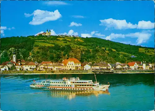 Maria Taferl Fahrgastschiff Personenschiff THEODOR KÖRNER passiert Marbach 1986