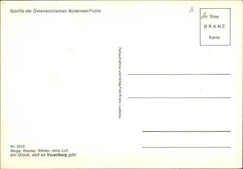 Schiffe der Bodensee Flotte (Schiffe MS Vorarlberg, Austria, Österreich) 1990