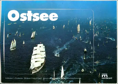 .Mecklenburg-Vorpommern Segelschiffe Segelboote Ostsee Luftaufnahme Schiffe 1990