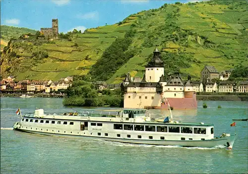 Rüdesheim (Rhein) Fahrgastschiff Rhein Schiff Schip DIAMANT Schiffsfoto-AK 1970