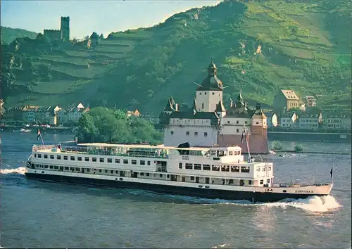 Passagiersschip DIJNPHINA III Rhein Binnenschiff Schiffsfoto-AK 1977