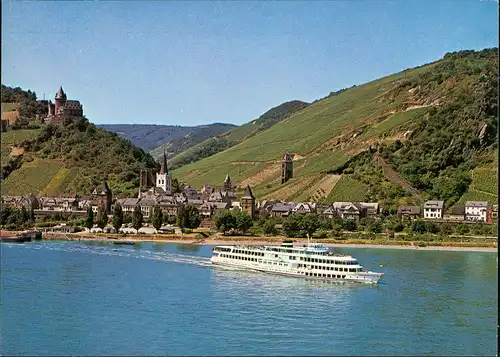 Bacharach Fahrgastschiff MS RHEIN (ex Wappen von Köln) Schiffsfoto-AK 1977