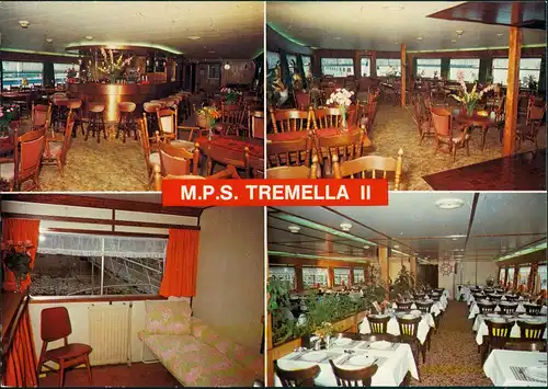 Ansichtskarte  Fahrgastschiff Schiff MPS TREMELLA II Innenansichten 1980