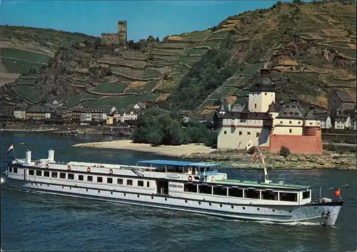 Ansichtskarte  Passagiersschip VICTORIA-REGIA Rhein Schiff Kabinenschiff 1977