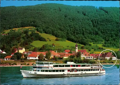 Schönbühel  Donau- Aggsbach Fahrgastschiff Schiff AUSTRIA  Restaurant  1980