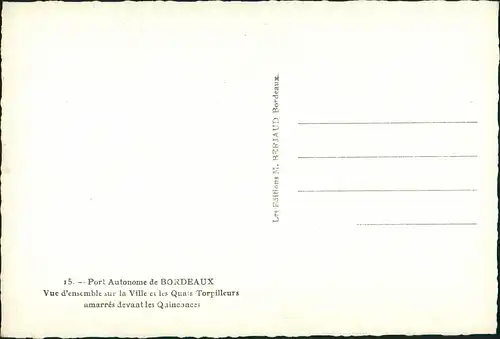 CPA Bordeaux Port Autonome, Hafen, Marine-Schiffe 1960
