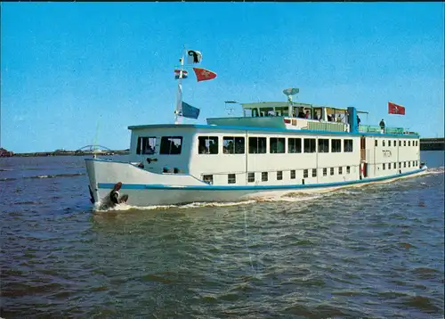 Passagiersschip TRITON Rhein Schiff Fahrgastschiff Schiffsfoto-AK 1975