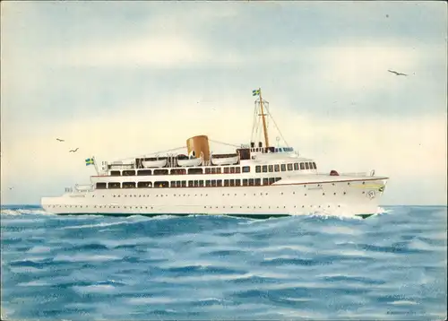 .Dänemark - TÅGFÄRJAN Schiff MS MALMÖHUS Malmö - Köpenhamn 1960