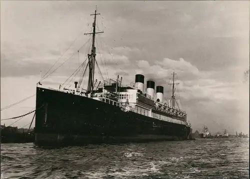 Dampfer Steamer Schiff KAP POLONIA (anno 1929) Repro-Postkarte 1990