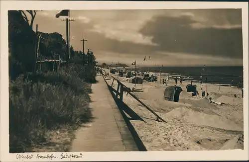 Postcard Sorenbohm Sianozety Strand Blick nach Osternothafen 1937
