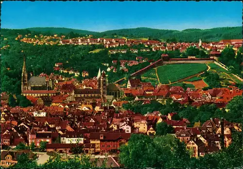 Ansichtskarte Esslingen Luftbild 1966