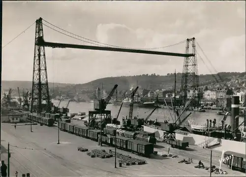 CPA Rouen Hafen Schiffe Le Pont Transbordeur 1960