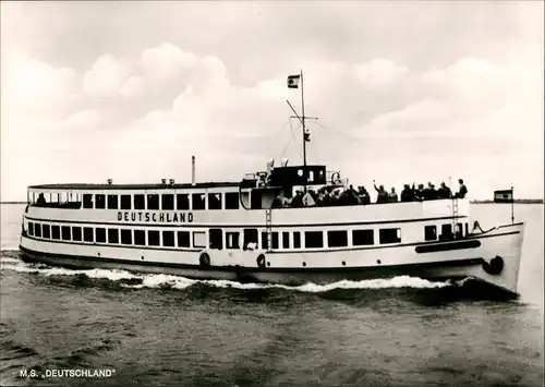 Fahrgastschiff  Schiff MS DEUTSCHLAND (Reederei Schreiber Bremen) 1960