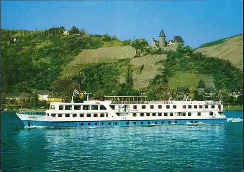 Ansichtskarte  M.S. VIRGINIA INTERCRUISE Rhein Binnenschiff (aus Arnhem) 1970