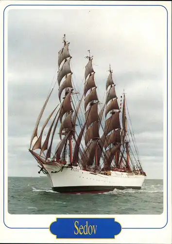 Sailing Ship Segelschiff Schiffsfoto-AK SEDOV 4-Mast-Bark Sedov 4-Mast-Bark 1975
