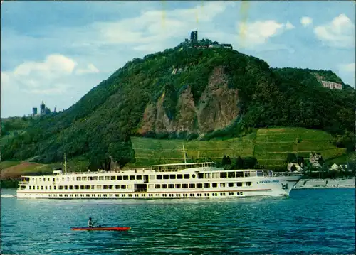 M.S. NEDERLAND Kabinenschiff KD Rhein Schiff Schiffsfoto-AK 1970