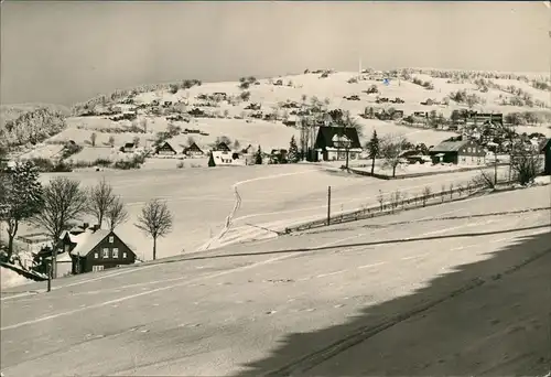 Ansichtskarte Klingenthal Panorama-Ansichten Blick zum Aschberg DDR AK 1973