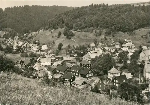 Ansichtskarte Fehrenbach Panorama Blick auf den Ort, DDR AK 1973