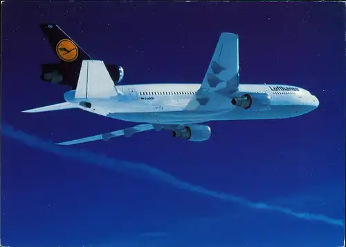 Ansichtskarte  Lufthansa McDonnell Douglas DC 10 Flugwesen - Flugzeuge 1992