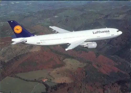 Ansichtskarte  Lufthansa Airbus A300-600 Flugwesen - Flugzeuge 1988