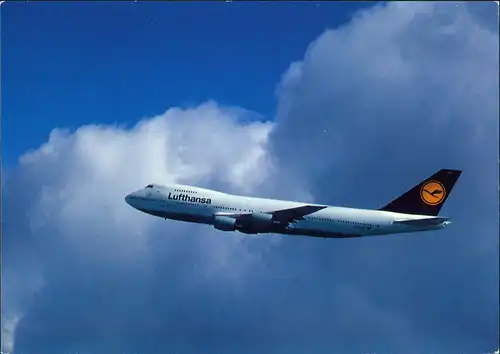 Ansichtskarte  Lufthansa Boeing 747-200 Flugwesen - Flugzeuge 1987