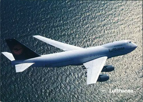 Lufthansa Boeing 747-200 Flugwesen - Flugzeuge über dem Meer 1994