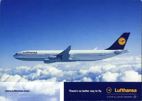 Ansichtskarte  Airbus A340-300 Flugwesen - Flugzeuge 1989