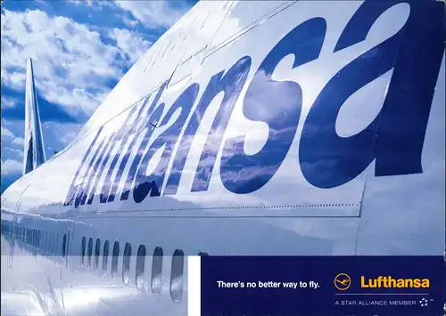 Ansichtskarte  Boeing 747-400 Flugwesen - Flugzeuge Lufthansa Nahaufnahme 1991
