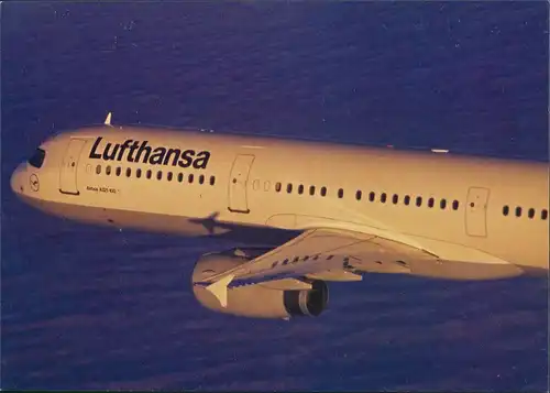 Ansichtskarte  Lufthansa Airbus A321 Flugwesen - Flugzeuge 1989