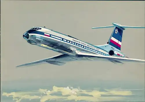 POLSKIE LINIE LOTNICZE - LOT - FlugzeugPOLISH AIRLINES   "TUPOLEV 134" 1978