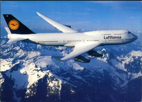 Lufthansa Boeing 747-400 Flugwesen - Flugzeuge über den Alpen 1987