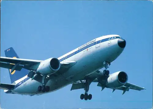 Ansichtskarte  Lufthansa Airbus A310 Flugwesen - Flugzeuge 1989