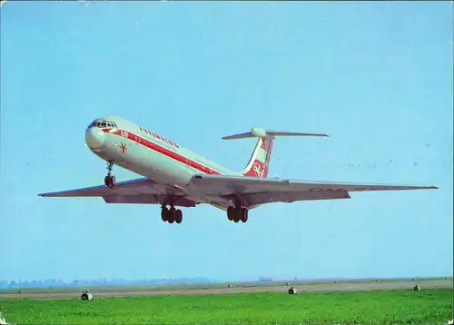 INTERFLUG Turbinenluftstrahlverkehrsflugzeug IL 62 Flugwesen - Flugzeuge 1982
