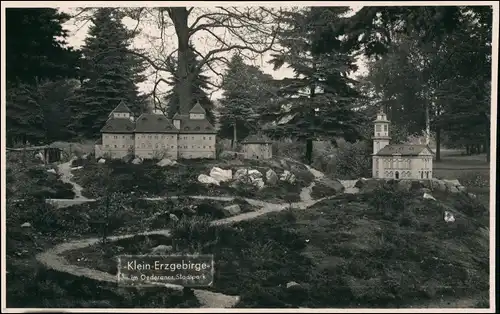 Ansichtskarte Oederan Miniaturpark Klein-Erzgebirge 1957