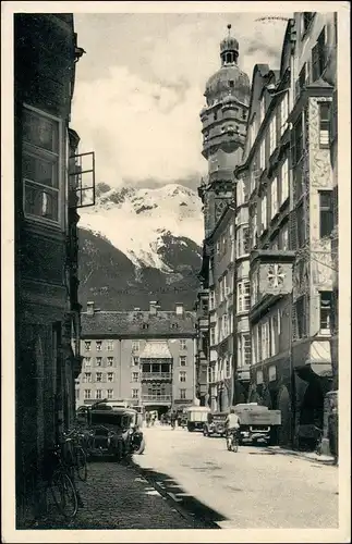 Ansichtskarte Innsbruck Friedrichstraße - Lkw 1933