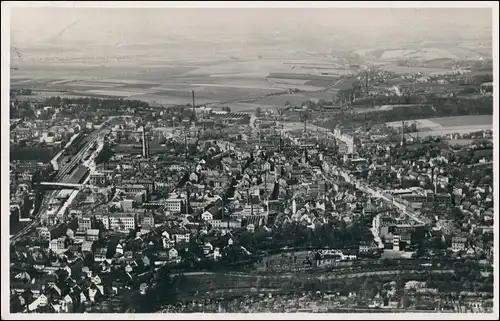Ansichtskarte Meerane Luftbild 1932