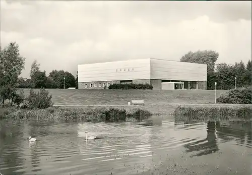 Ansichtskarte Rostock Kunsthalle Rostock am Schwanenteich 1972