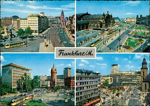 Ansichtskarte Frankfurt am Main Hauptbahnhof, Constabler Wache 1977
