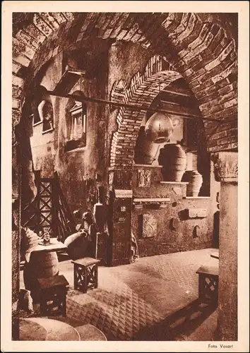 Rom Roma Ristorante Bottiglieria GROTTE DI ENOTRIA Innenansicht 1930
