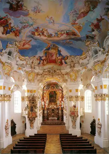 DIE WIES Wallfahrtskirche zum  Heiland erbaut 1746-54 Dominikus Zimmermann 1990