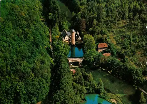 Mespelbrunn Schloßgebäude (Renaissance) Wasserschloss im Spessart 1990