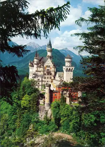 Schwangau Königsschloß Neuschwanstein   von König Ludwig II. von Bayern 1990