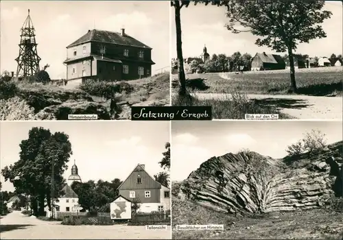 Satzung am Hirtstein-Marienberg im Erzgebirge DDR Mehrbild-AK mit Baude 1969