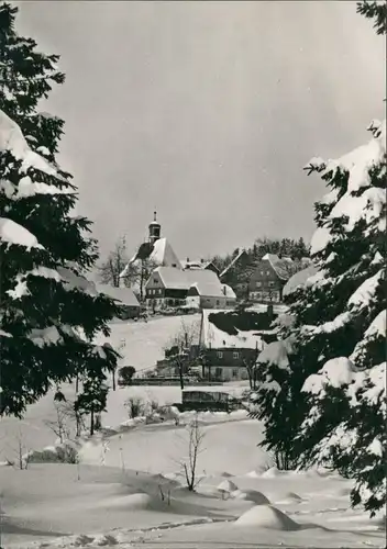 Deutscheinsiedel-Deutschneudorf Teilansicht, Erzgebirge Region 1982/1979