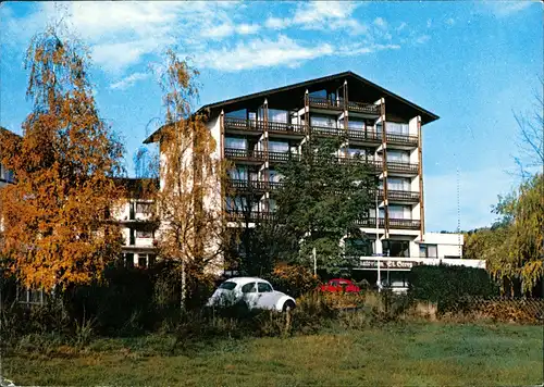 Bad Soden-Salmünster Park-Sanatorium St. Georg mit Auto VW Käfer davor 1979