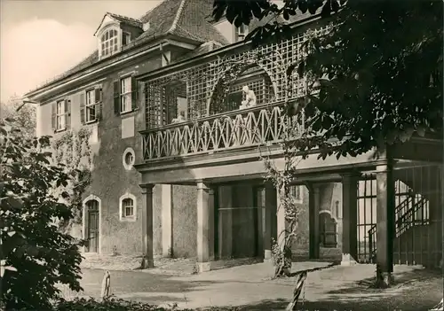 Ansichtskarte Tiefurt-Weimar Schloß Tiefurt Eingangsbereich DDR AK 1972/1970