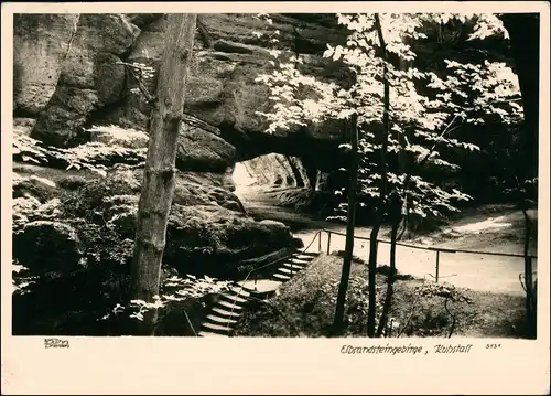 Kirnitzschtal-Sebnitz Kuhstall,  Sächsische Schweiz 1939 Walter Hahn:3131