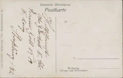 Straßburg Strasbourg 3. Comp. 2. Elsaß Pion. Rgt. Soldaten WK1 1919